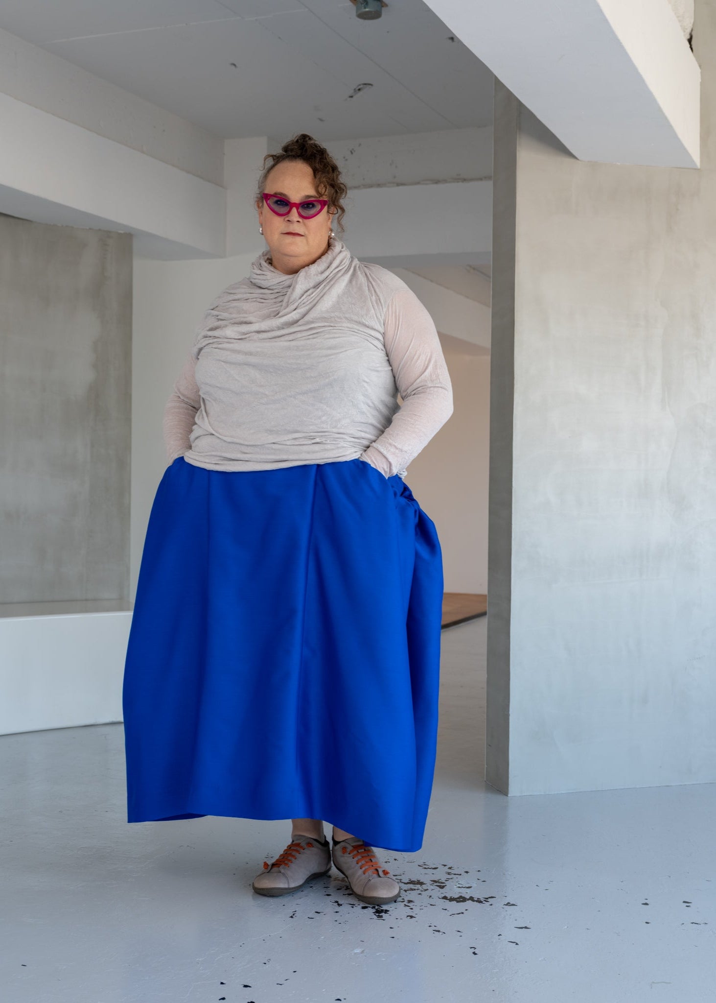 Gathered Pocket Skirt
