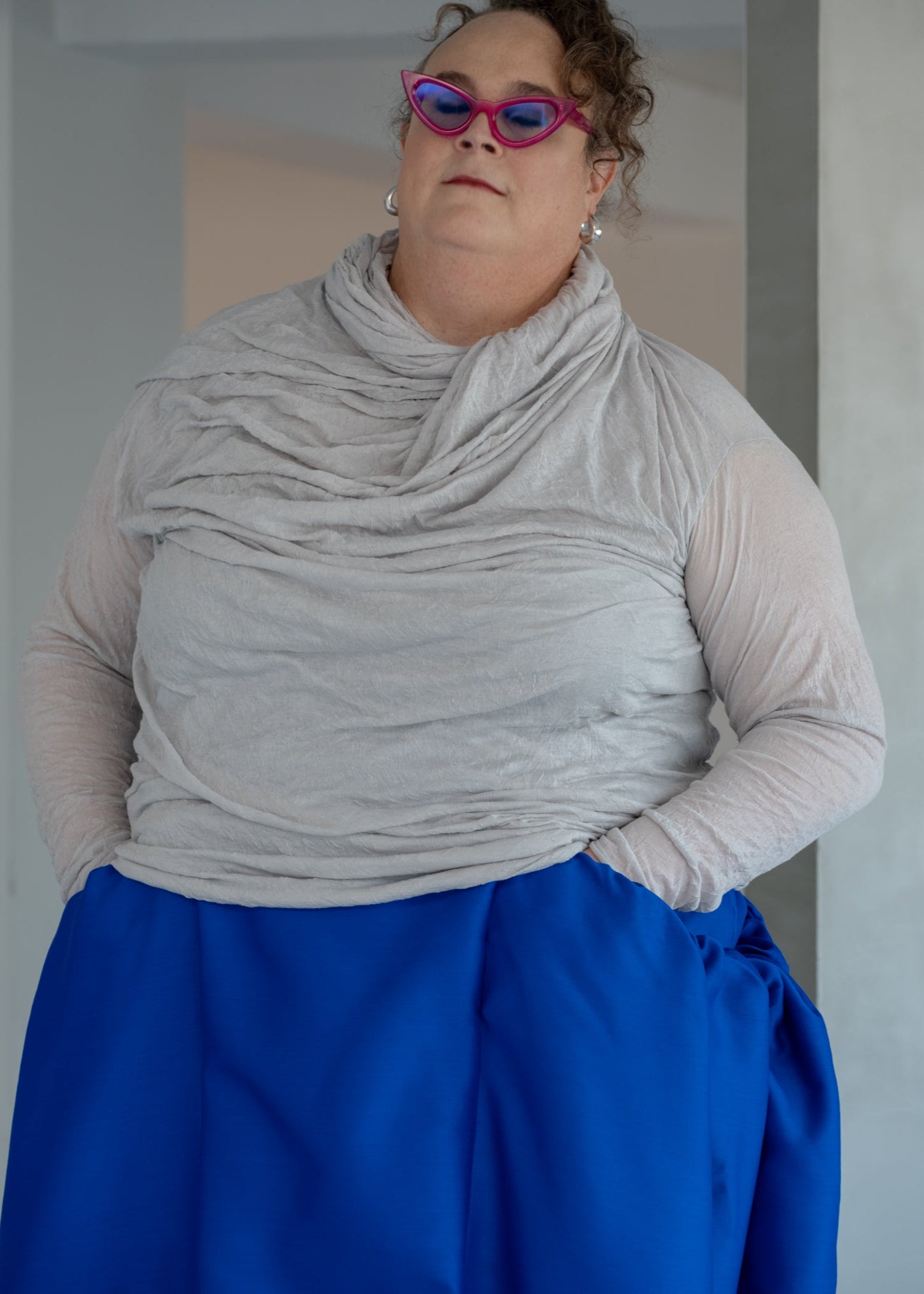 Gathered Pocket Skirt