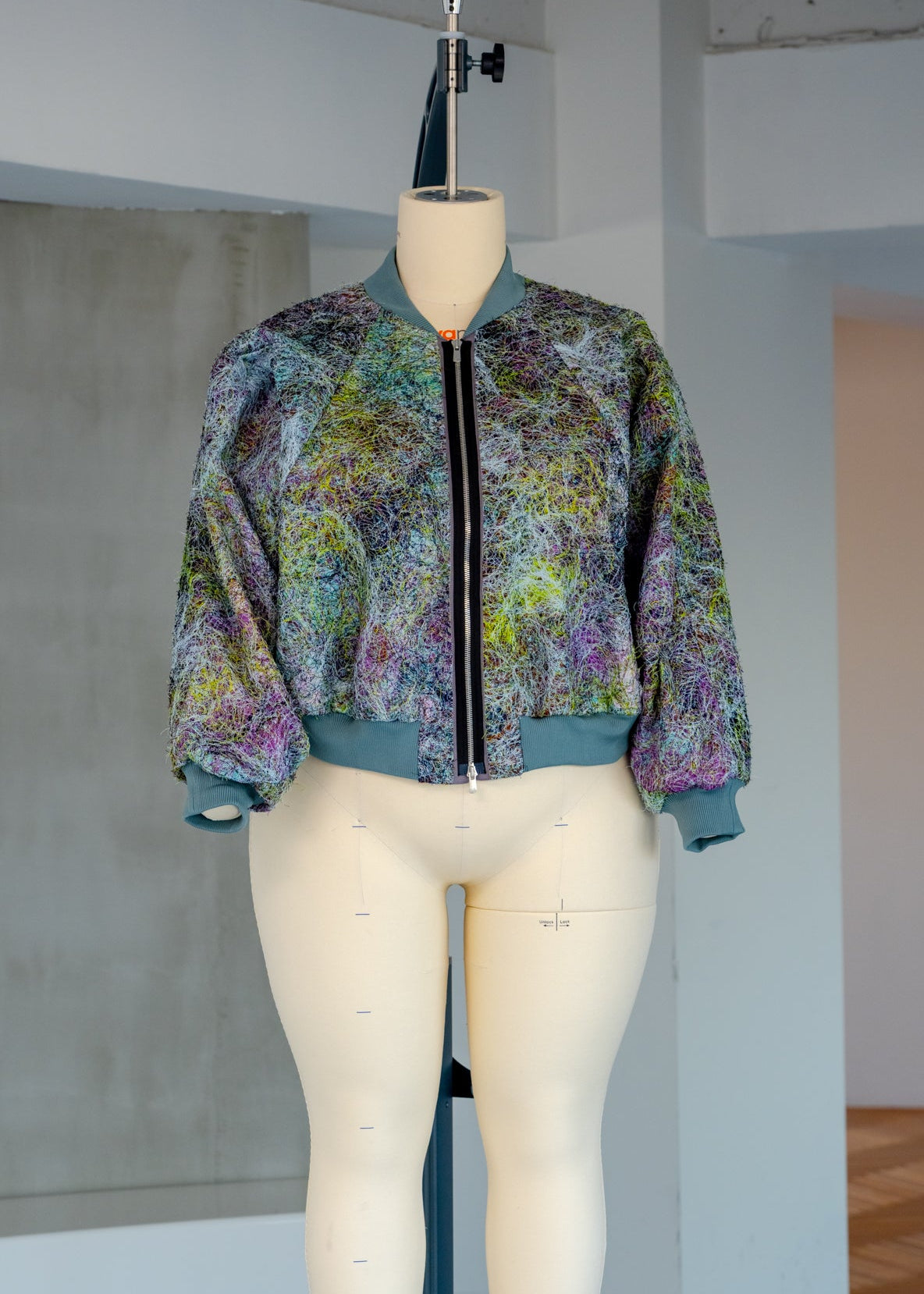 Textural Bomber Jacket